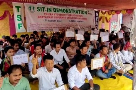 TSF held sit-in demonstration in Astabal ground on 5 points demand